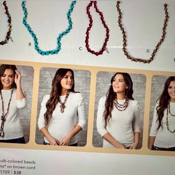 PLUNDER Mable Turquoise Beaded Necklace - Picture 4 of 4